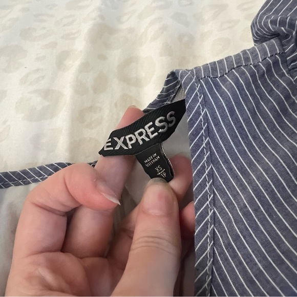 Express Striped Ruffle Dress - Picture 4 of 4